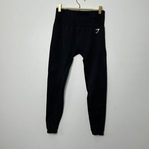 Gym Shark Large Vital Seamless Leggings Dark Grey Black Marl